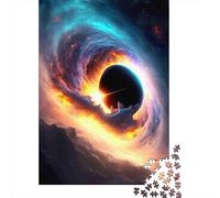 Buco Nero Universo Puzzle 1000 Pezzi Carta per Adulti Scena Spaziale Gioco di Puzzle 1000 Pezzi Relax Famiglia Decorazione Regalo 70x50cm/1000pcs