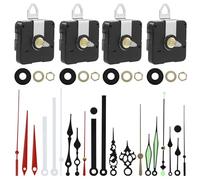 BUCOMTU 4 Meccanismo Orologio da Parete, contenente 7 set di lancette, Movimento Orologio da Parete, 13/16/20/22 mm, per la sostituzione di pezzi di ricambio per orologi