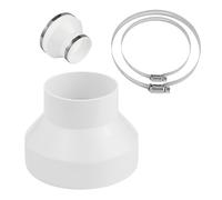 BUCOMTU Adattatore per tubo tondo mm con 2 fascette stringitubo in accia