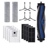 BUCOMTU Set di accessori da 15 pezzi per ECOVACS DEEBOT X8 Omni/X8 Pro Omni, comprendente 1 spazzola principale, 4 sacchetti raccoglipolvere, 4 filtri, 4 spazzole laterali, 2 rulli
