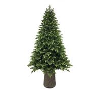 BUD Albero di Natale Wilson Con Tronco Incorporato, In Pvc E Polietilene, Effetto Real-Touch, Apertura Ad Ombrello | In PE+PVC Apertura Ad Ombrello (240 cm)