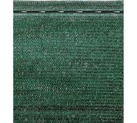 BUD Rotolo Rete Ombreggiante Frangivista Frangisole ad Alta Schermatura 90% Verde o Bianco Con Asole Per Giardini Parcheggi Balconi (Altezza: 100 cm, Verde, 10 metri)
