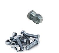 BUD - Scaffale in metallo COMPONIBILE varie misure e portate tipo pesante con rinforzo (Kit 20 bulloni con dado M8x12)