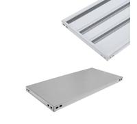 BUD - Scaffale in metallo COMPONIBILE varie misure e portate tipo pesante con rinforzo (Ripiano cm 60x120 2 rinforzi)