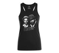 Bud Spencer® - Canotta da donna Old School Heroes (nero) Nero XL