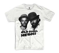 Bud Spencer - Maglietta con scritta “Old School Heroes”, bianca, XL