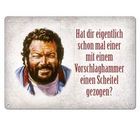 Bud Spencer und Terence Hill 302/C008 - Targa in metallo, 10,5 x 14,8 cm
