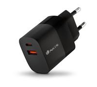 Ngs caricatore da parete ultraveloce da 33w con 2 porte: usb-c + usb-a, ricarica simultanea