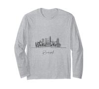 Budapest, affamato, orizzonte, europa, viaggio, souvenir Maglia a Manica