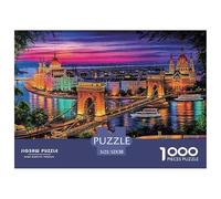 Budapest Bridge Night Smooth Pieces Excellent Brain Training, Suitable for Family Entertainment And Personal Relaxation 52x38cm/1000pcs