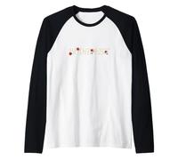 Budapest Città di Roses Ungheria Viaggi Vintage Tipografia Maglia con Maniche Raglan