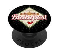 Budapest con paprika e parlamento design Ungheria souvenir PopSockets PopGrip Adesivo