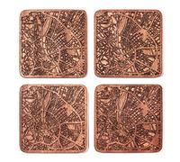 Budapest Mappa della città Sottobicchiere, set di 4 sottobicchieri in legno Sapele con mappa della città, fatto a mano