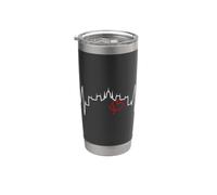 Budapest Skyline Battito del Cuore Ungheria Amo Budapest Bicchiere termico in acciaio inox doppia parete