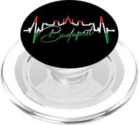 Budapest Skyline Battito del Cuore Ungheria Amo Budapest PopSockets PopGrip per MagSafe