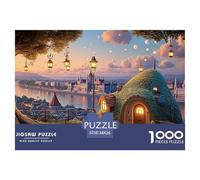 Budapest The Lights of The Evening 1000 Pezzi Cartone Robusto Puzzle Cartoon Beach House Sfida Unica Gioco Creativo Puzzle Per Adulti E Bambini 38x26cm/1000pcs