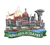 Budapest Ungheria Calamita da frigorifero in resina 3d forte souvenir turistico regalo cinese fatto a mano creativo decorazione casa e cucina adesivo magnetico (Budapest)