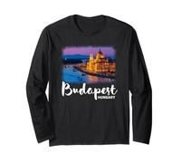 Budapest Ungheria Souvenir Budapest Maglia a Manica