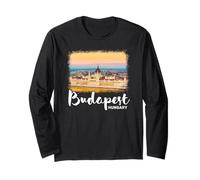 Budapest Ungheria Souvenir Budapest Maglia a Manica