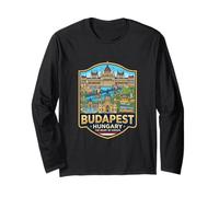 Budapest Ungheria Viaggio Souvenir Città Regalo Maglia a Manica