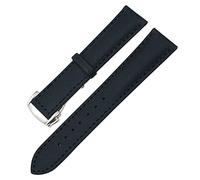 BUDAY Cinturino in nylon da 19/20 mm, 21/22 mm, adatto per orologi Omega AT150, Seamaster, Planet Ocean, cinturino in nylon (nero e nero, 1,19 mm)