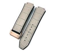 BUDAY Cinturino in pelle bovina da 20 mm x 22 mm, 25 mm x 19 mm, adatto per cinturino Hublot in pelle di vitello e braccialetti sportivi in silicone, 20X14x18mm, Agata