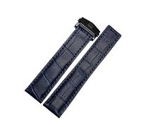 BUDAY Cinturino in vera pelle 19mm 20mm 22m Per Tag Heuer Cinturino da polso da uomo Accessori per cinturino in pelle fibbia pieghevole cinturino in pelle, 19mm, Agata