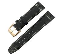BUDAY Per IWC IW3777 IW3270 Mark 18 Big Pilot's Watch Strap Bracciali in pelle bovina morbida 20mm 21mm 22mm cinturino in pelle, 22mm, Agata