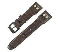 BUDAY Per IWC IW3777 IW3270 Mark 18 Big Pilot's Watch Strap Bracciali in pelle bovina morbida 20mm 21mm 22mm cinturino in pelle, 22mm, Agata