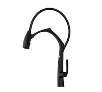 BUDAY Rubinetto da cucina in ottone spazzolato oro e nero - Miscelatore da tavolo con display digitale con rotazione e funzione caldo freddo, apparecchio artistico per lavello (F)