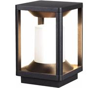 Budbuddy 20W LED Lampione da Giardino con Attacco E27 Luci da Esterno Nero Luci da Giardino Esterno Moderno IP65 Lampioncini da Esterno Giardino con Elettricità illuminazione per Esterni