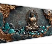 Budda Dipingere con i Numeri Religione Dipingere con i Numeri Adulti con Telaio 80x160cm, DIY Olio Painting by Numbers Kit, Vernice Acrilica Pennelli Decora la Casa Ragazze Principianti Regalo LE-1378