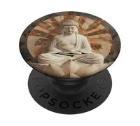 Buddha astratto in fiore di loto buddismo spirituale buddista PopSockets PopGrip Adesivo