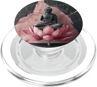 Buddha astratto in fiore di loto buddismo spirituale buddista PopSockets PopGrip per MagSafe