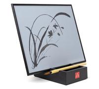 Buddha Board | Tavola Buddha originale 30x24x0,6 | Superficie altamente assorbente | Include tavola/lavagna, supporto impermeabile e spazzola in bambù