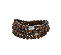 Buddha Charm Meditazione Gioiello di 108 Mala Preghiera Bracciale o Collana (Occhio di tigre marrone (Brown Tiger Eye))