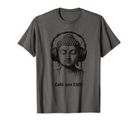 Buddha Che Indossa Le Cuffie, Amante della Musica Lo-Fi Maglietta