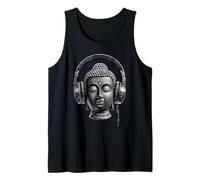 Buddha con Cuffie Mindfulness Musica Boho Zen Buddhismo Canotta