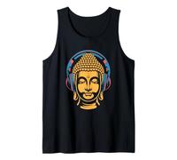 Buddha con Cuffie Mindfulness Musica Boho Zen Buddhismo Canotta