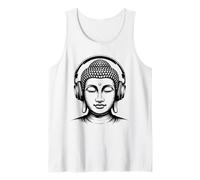 Buddha con Cuffie Mindfulness Musica Boho Zen Buddhismo Canotta