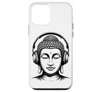 Buddha con Cuffie Mindfulness Musica Boho Zen Buddhismo Custodia per iPhone 12 mini