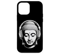 Buddha con Cuffie Mindfulness Musica Boho Zen Buddhismo Custodia per iPhone 12 mini