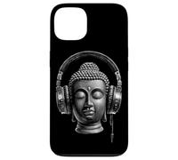 Buddha con Cuffie Mindfulness Musica Boho Zen Buddhismo Custodia per iPhone 13