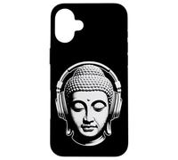 Buddha con Cuffie Mindfulness Musica Boho Zen Buddhismo Custodia per iPhone 16 Plus