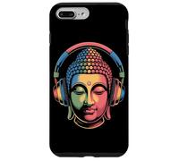 Buddha con Cuffie Mindfulness Musica Boho Zen Buddhismo Custodia per iPhone 7 Plus/8 Plus