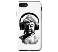 Buddha con Cuffie Mindfulness Musica Boho Zen Buddhismo Custodia per iPhone SE (2020) / 7/8
