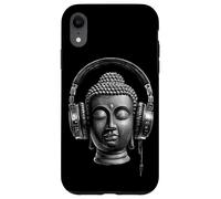 Buddha con Cuffie Mindfulness Musica Boho Zen Buddhismo Custodia per iPhone XR