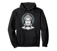 Buddha con Cuffie Mindfulness Musica Boho Zen Buddhismo Felpa con Cappuccio