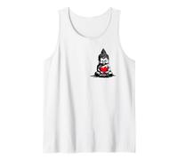Buddha con cuore palloncino carino yoga Buddha invia amore Canotta
