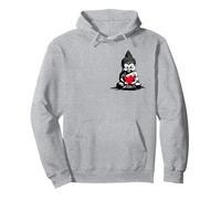 Buddha con cuore palloncino carino yoga Buddha invia amore Felpa con Cappuccio